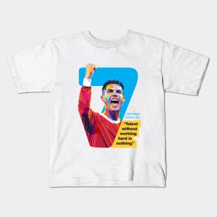Ronaldo Quote Pop Art Kids T-Shirt